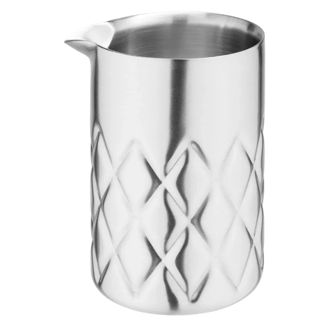 HZ236 Olympia Double Wall Mixing Glass Stainless Steel 139x87mm