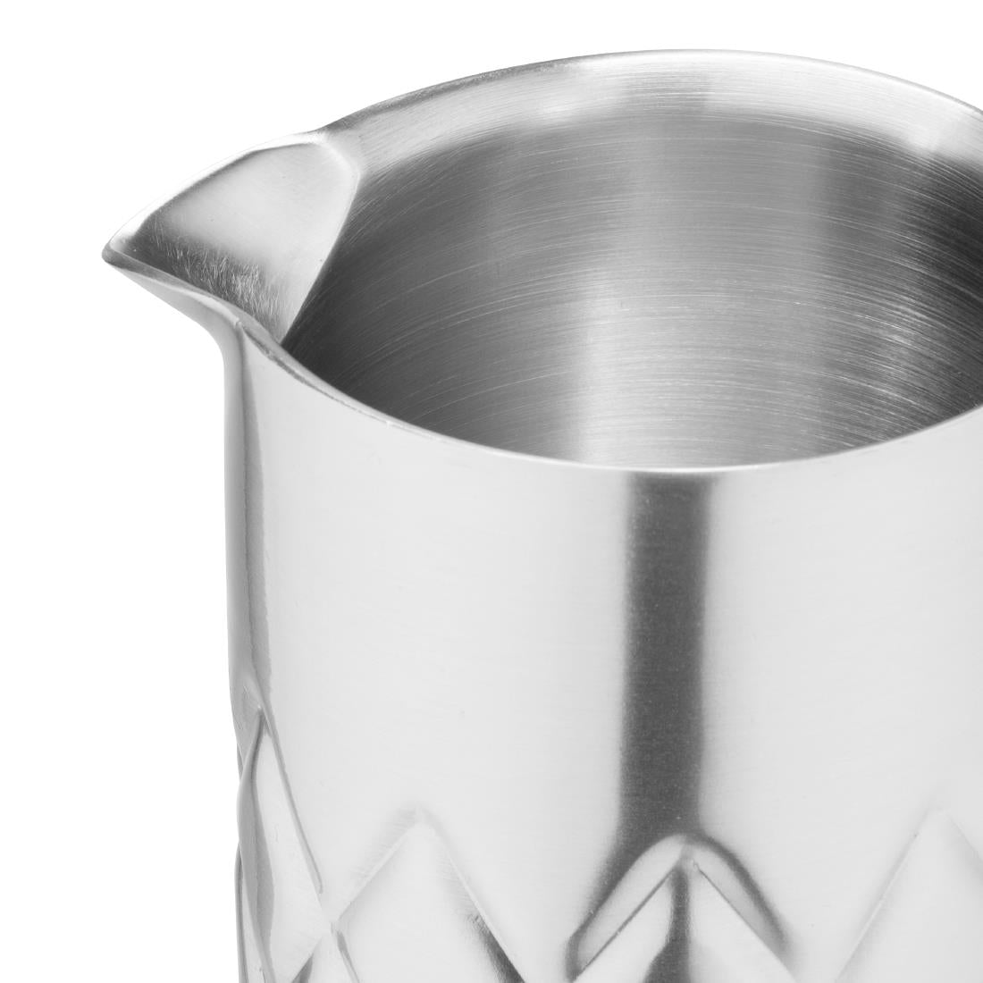 HZ236 Olympia Double Wall Mixing Glass Stainless Steel 139x87mm