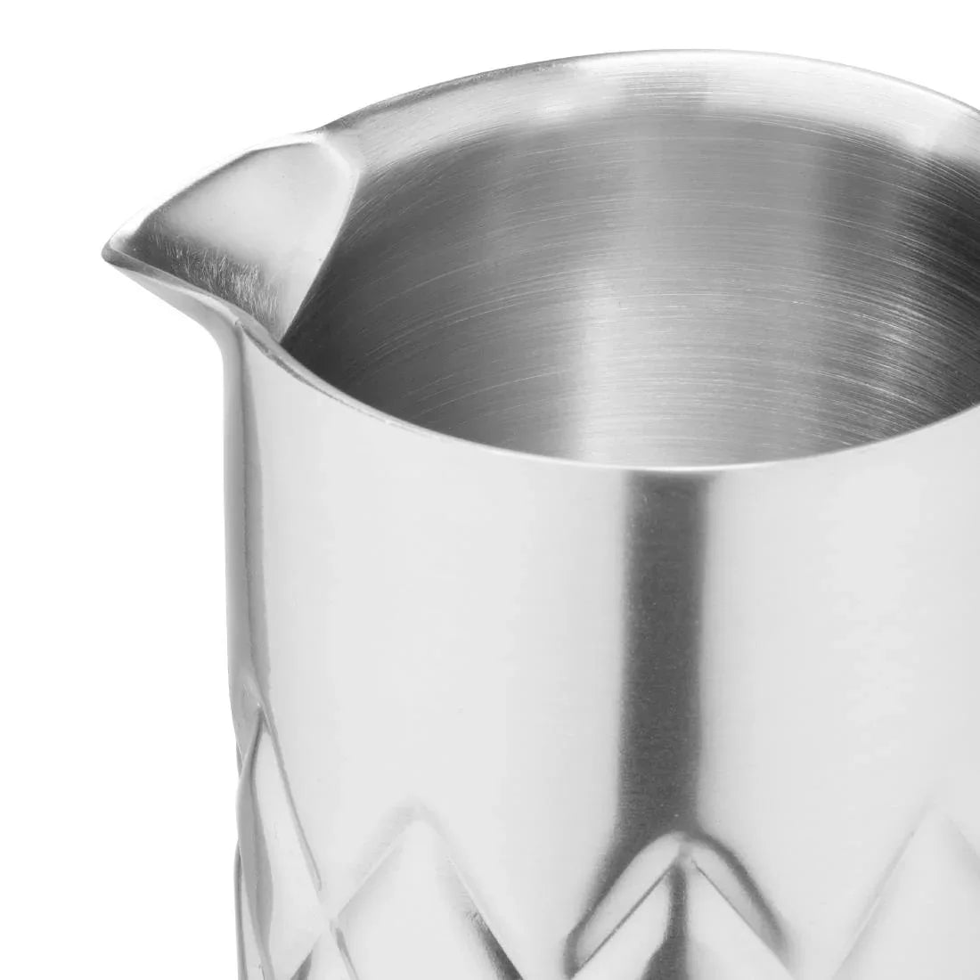 HZ236 Olympia Double Wall Mixing Glass Stainless Steel 139x87mm