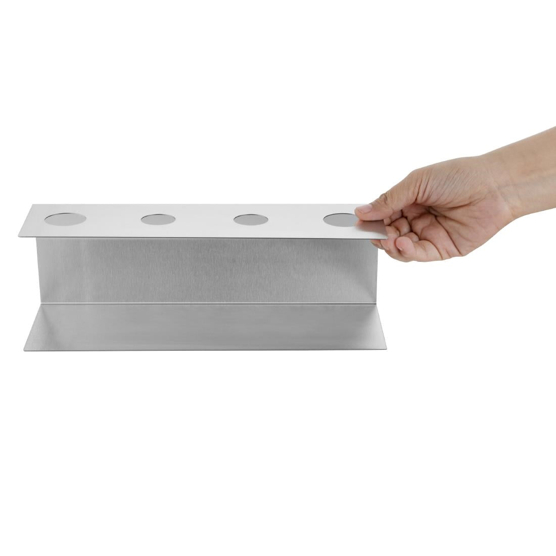 HZ237 Olympia Ice Cream Holder 4 Cone Stainless Steel - 270x97x90mm