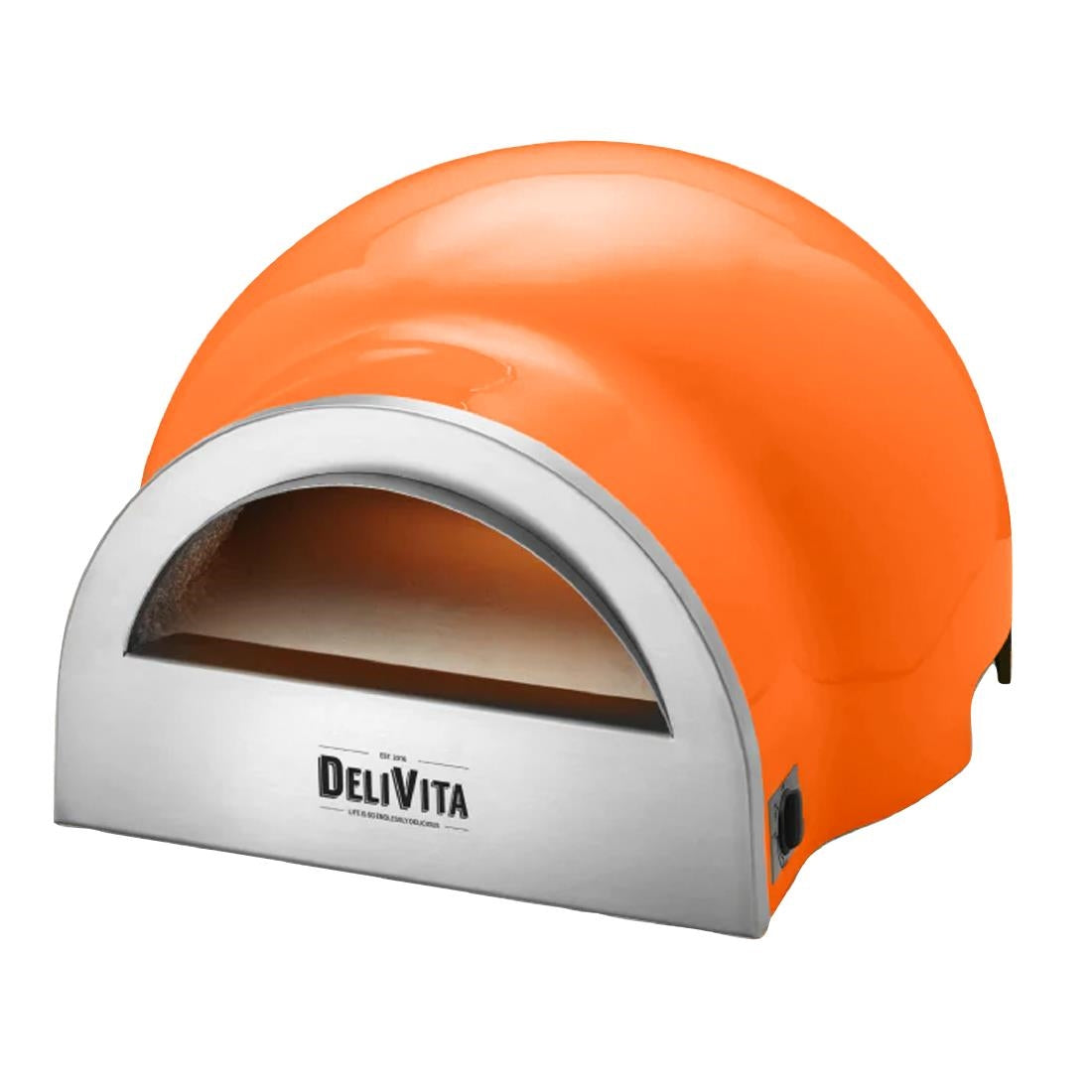 HZ248 Delivita Dual Fuel Gas Pizza Oven Orange Blaze