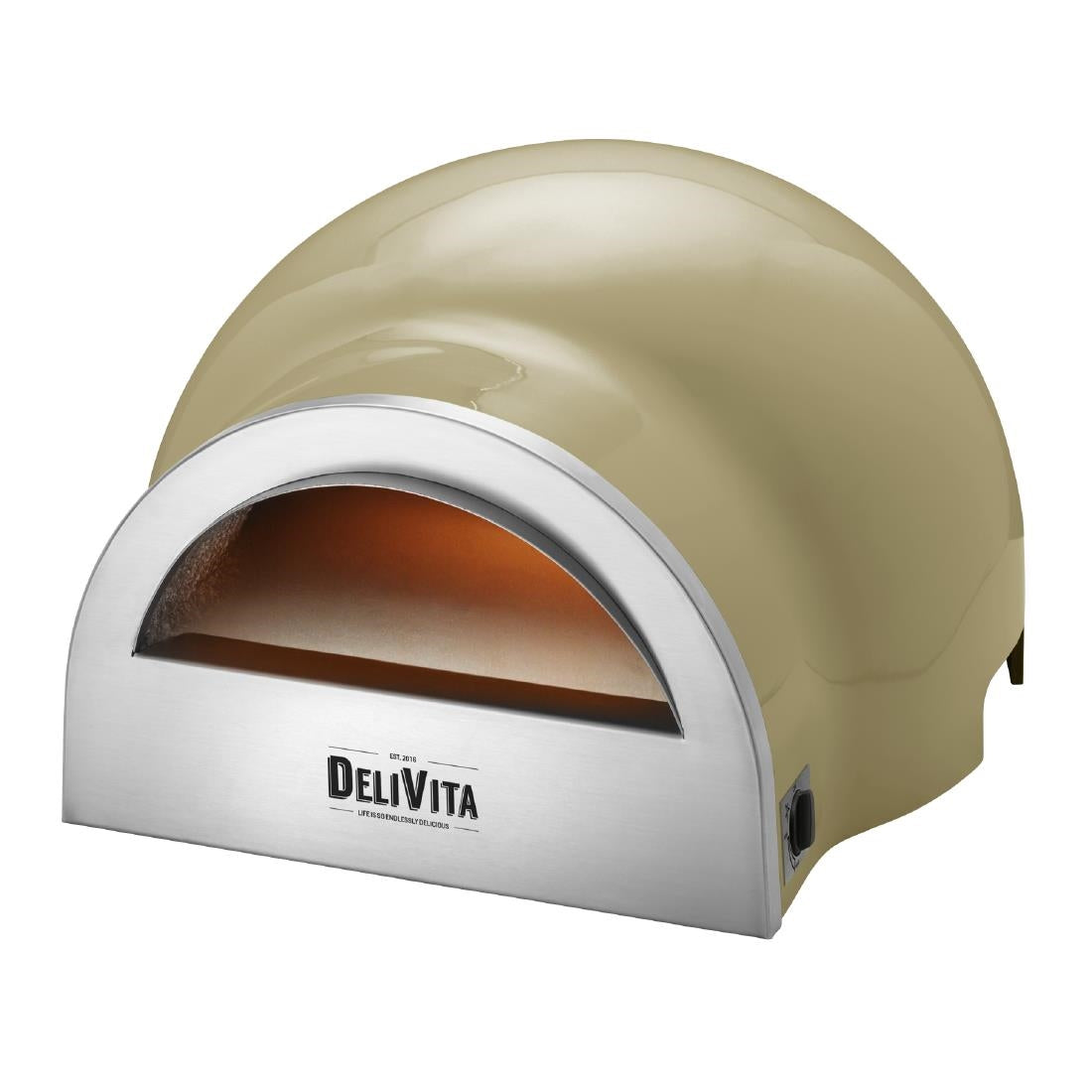HZ249 Delivita Dual Fuel Gas Pizza Oven Olive Green