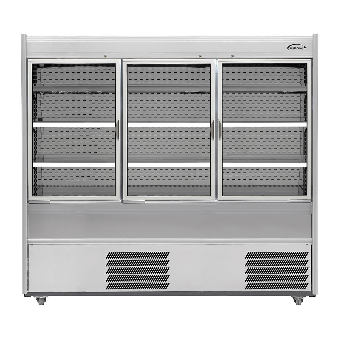 Williams Slimline Gem Multideck Fridge Stainless with Hinged Front Door R180-SCD-HFD