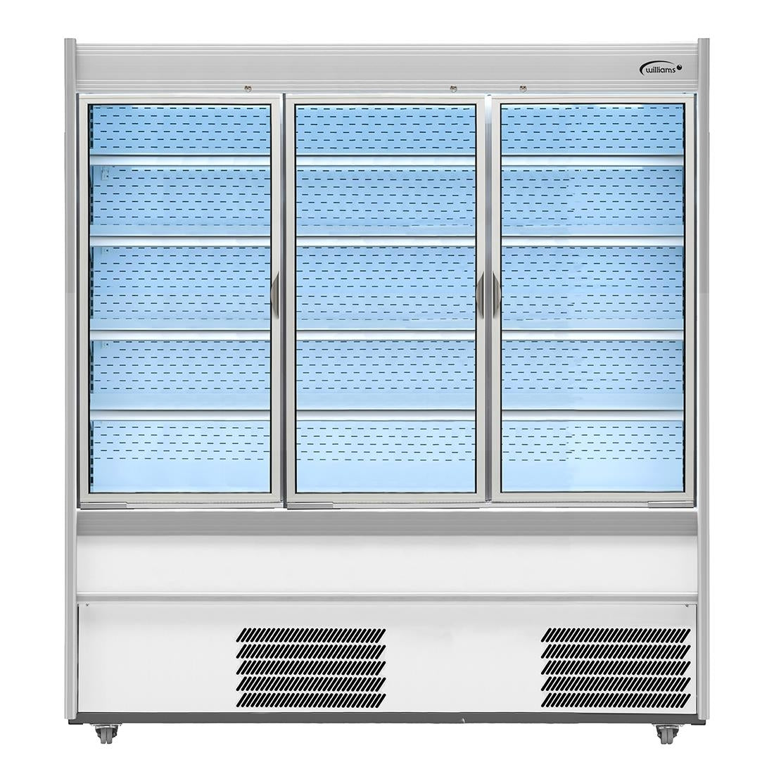 Williams M-Series Gem Multideck Fridge White with Hinged Front Door M180-WCD-HFD