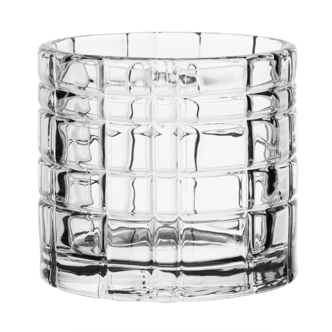HZ332 Olympia Tealight Holder Glass Geo - 64x57mm (Box 6)