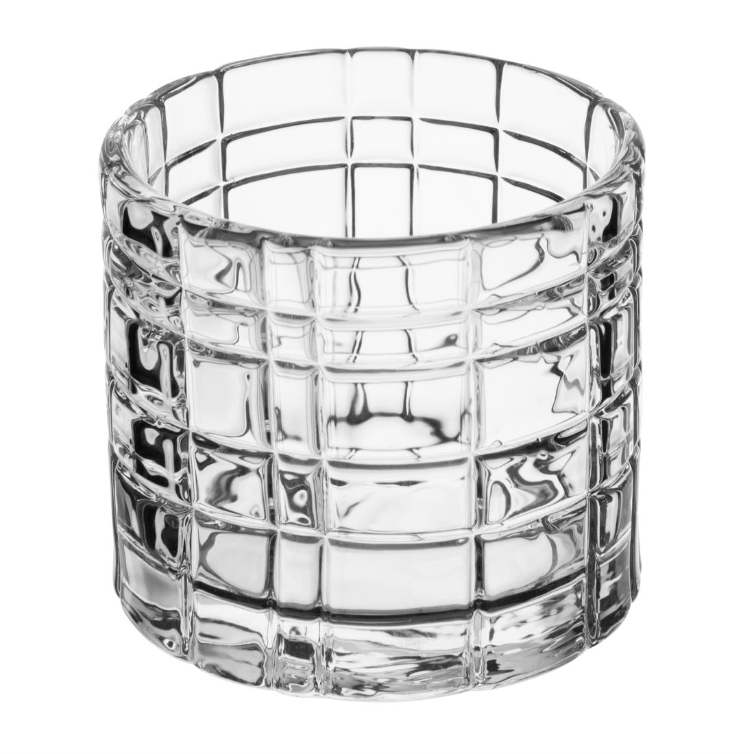 HZ332 Olympia Tealight Holder Glass Geo - 64x57mm (Box 6)