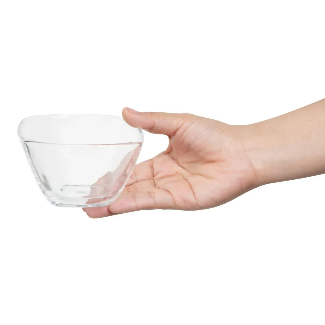 HZ334 Olympia Square Glass Snack Bowl Tall - 100x60mm (Box 6)