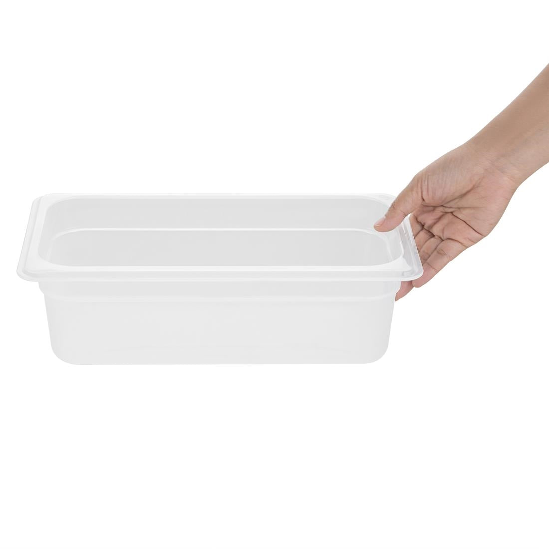 HZ340 Nisbets Essentials Polypropylene GN Container 1/3 100mm (H) 3.6Ltr
