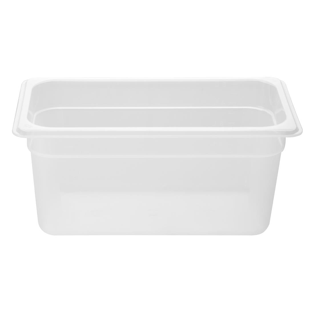 HZ341 Nisbets Essentials Polypropylene GN Container 1/3 150mm (H) 5.3Ltr