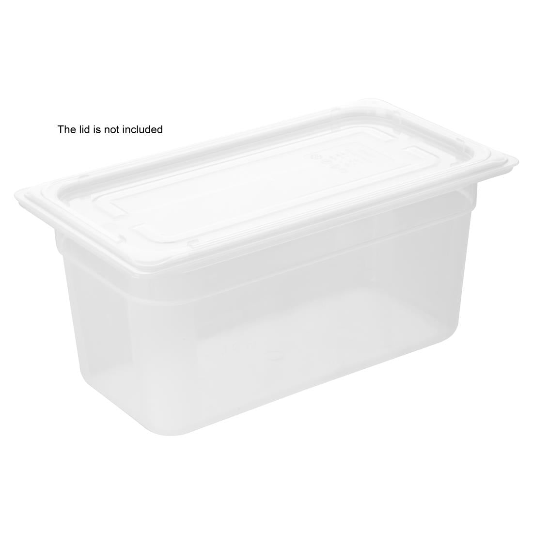 HZ341 Nisbets Essentials Polypropylene GN Container 1/3 150mm (H) 5.3Ltr
