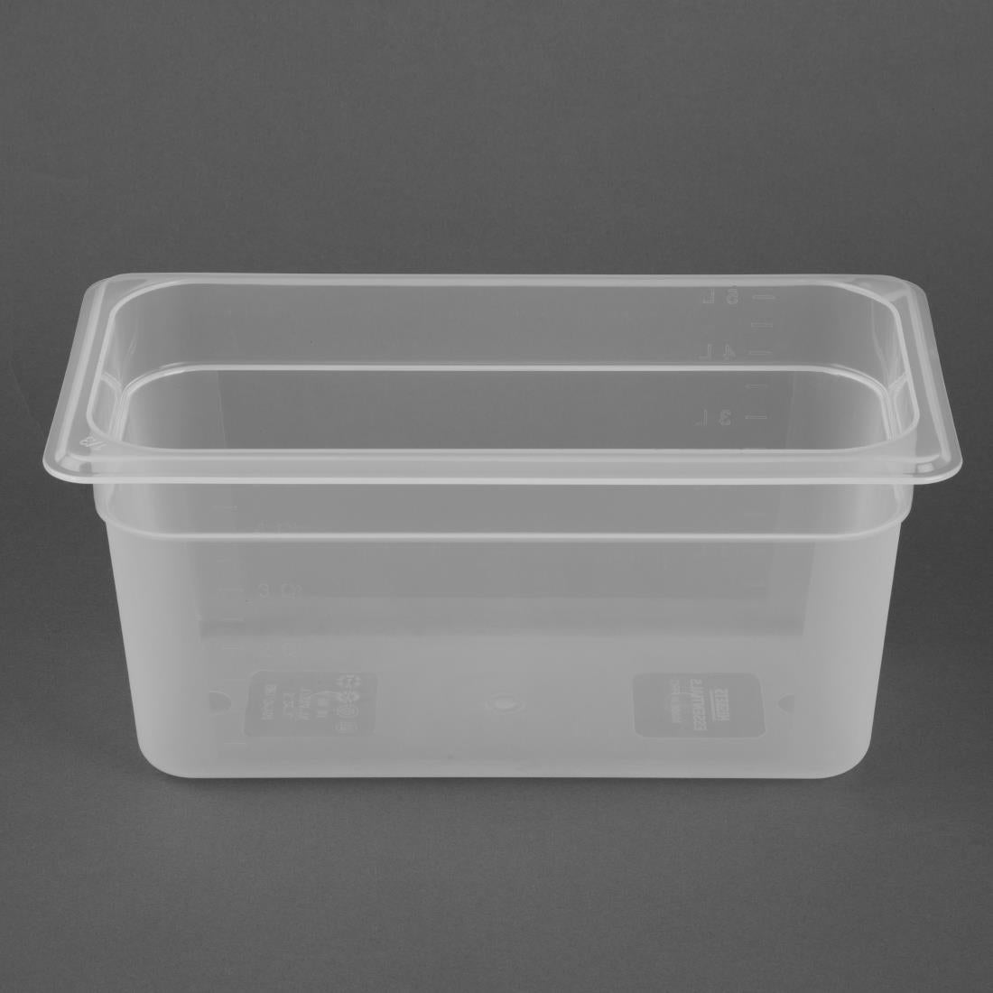 HZ341 Nisbets Essentials Polypropylene GN Container 1/3 150mm (H) 5.3Ltr