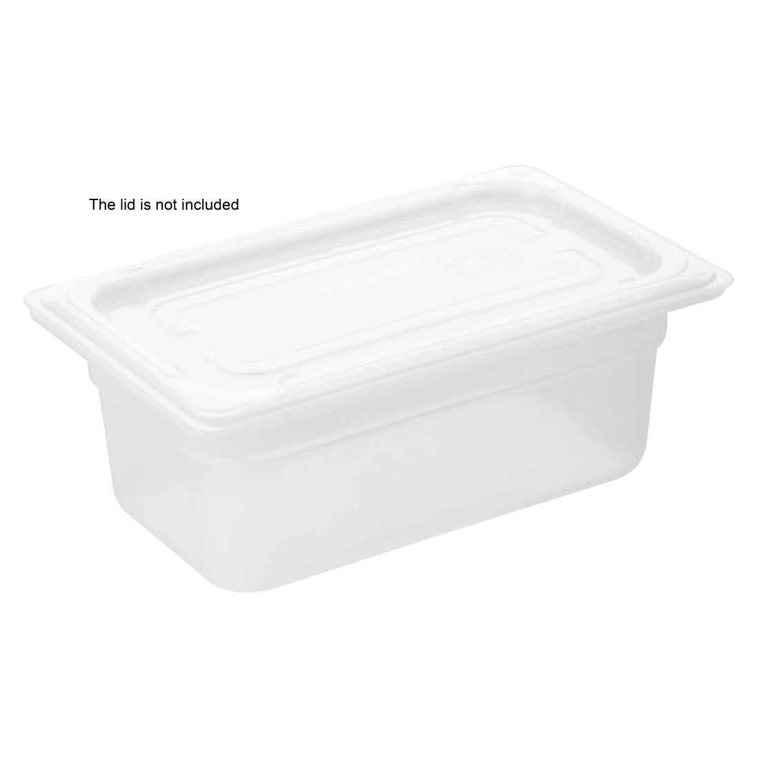 HZ342 Nisbets Essentials Polypropylene GN Container 1/4 100mm (H) 2.5Ltr