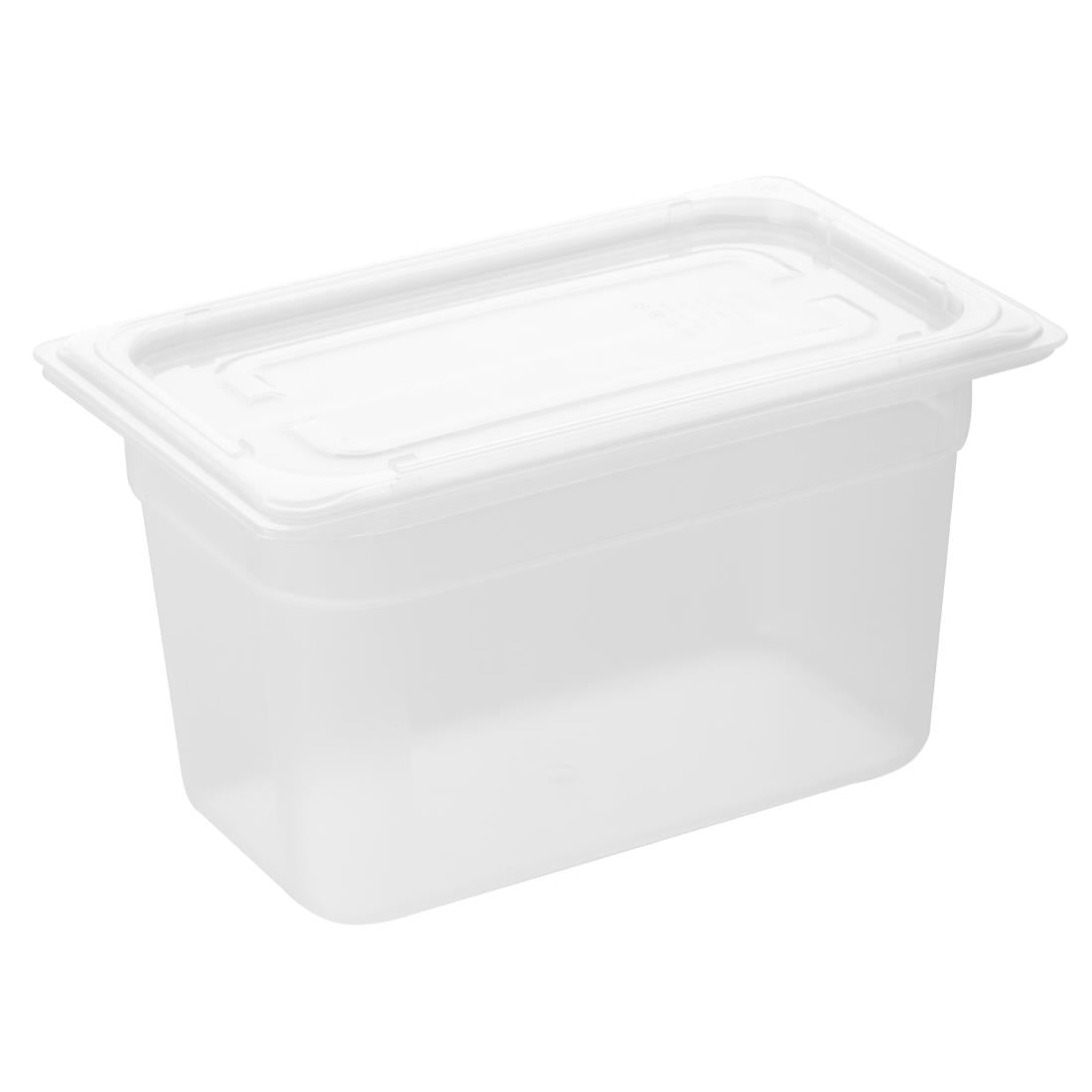HZ343 Nisbets Essentials Polypropylene GN Container 1/4 150mm (H) 3.7Ltr