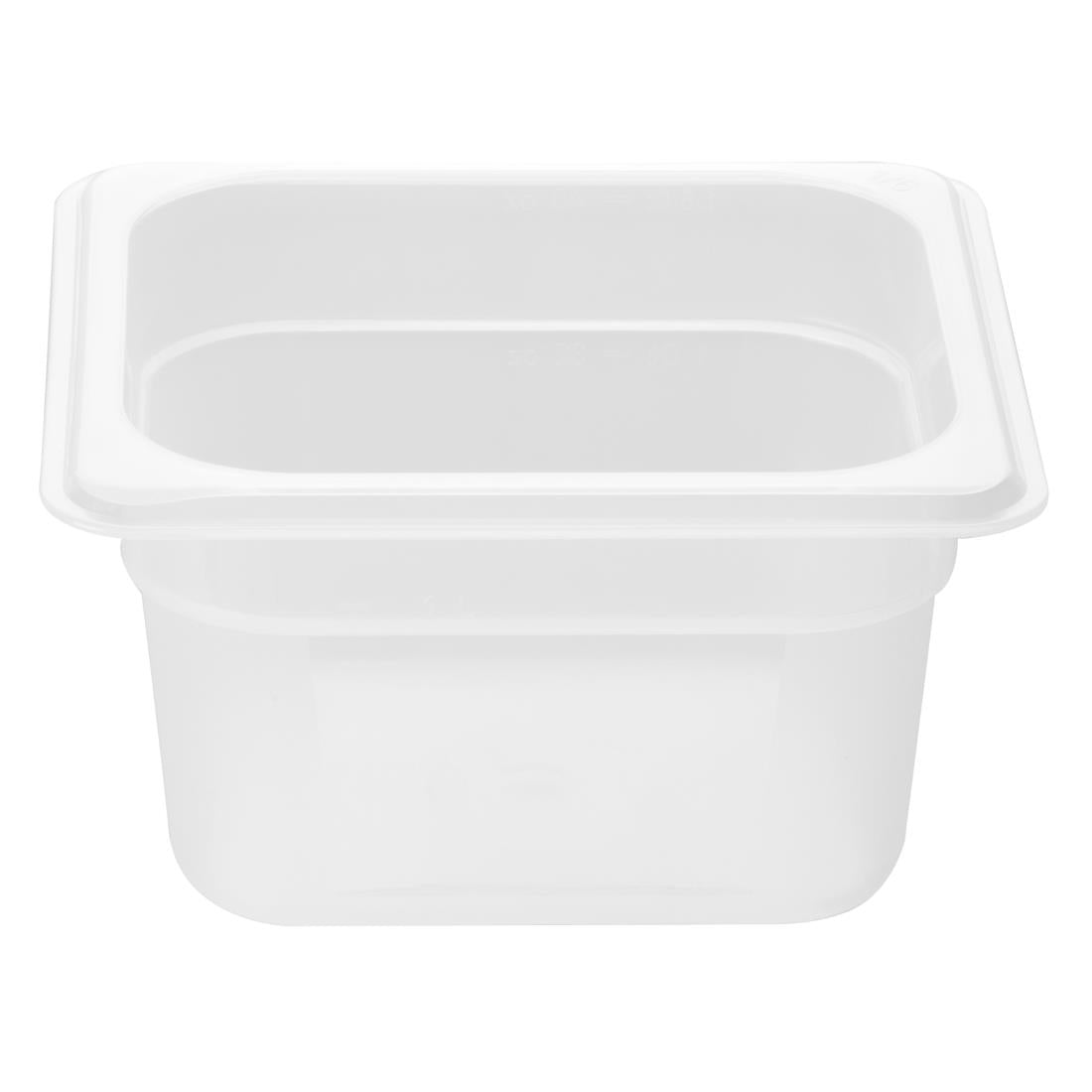 HZ344 Nisbets Essentials Polypropylene GN Container 1/6 100mm (H) 1.5Ltr