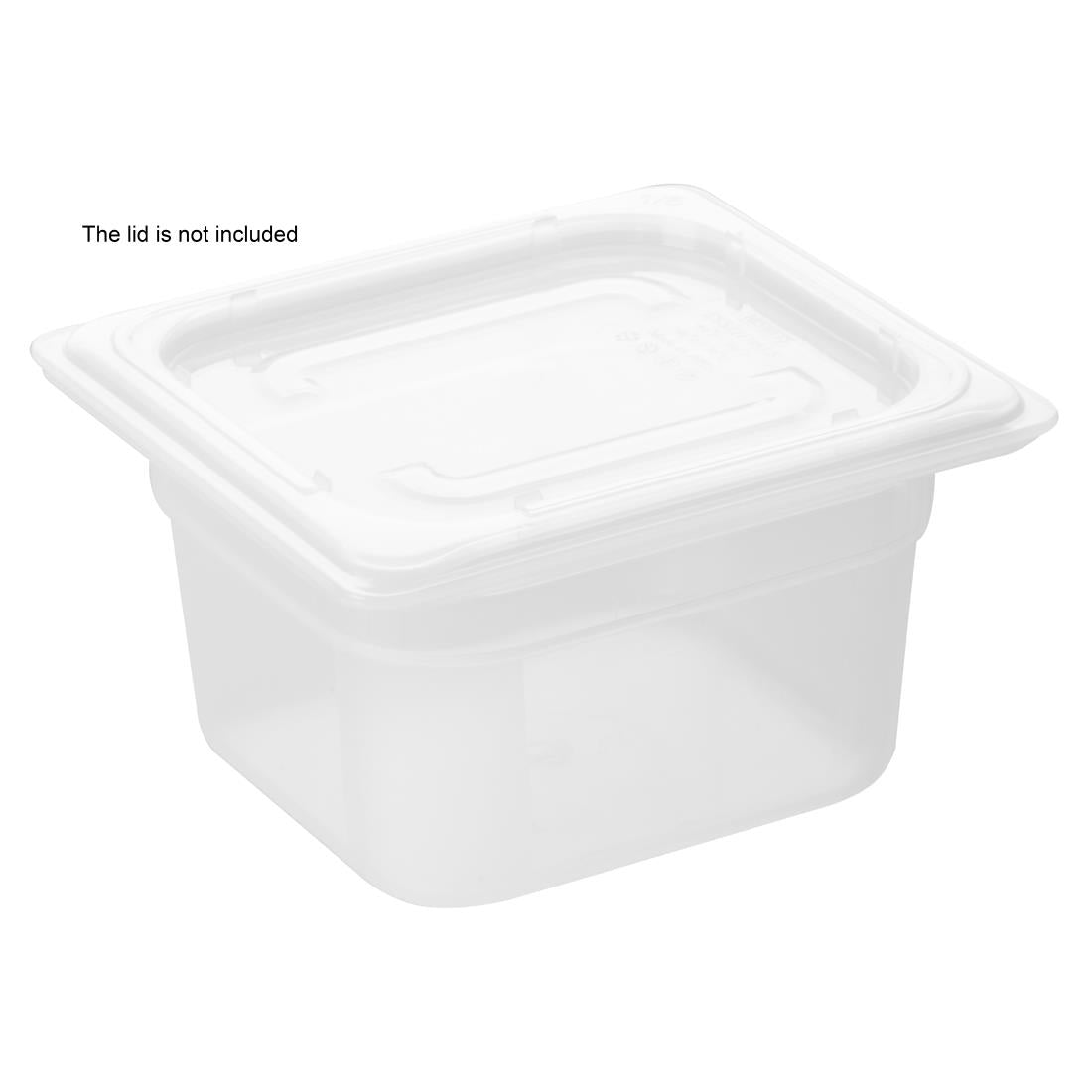 HZ344 Nisbets Essentials Polypropylene GN Container 1/6 100mm (H) 1.5Ltr
