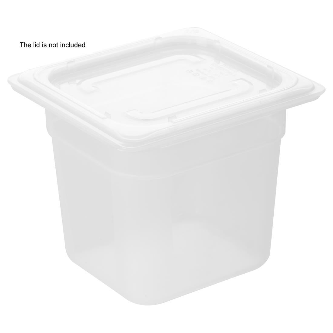 HZ345 Nisbets Essentials Polypropylene GN Container 1/6 150mm (H) 2.2Ltr