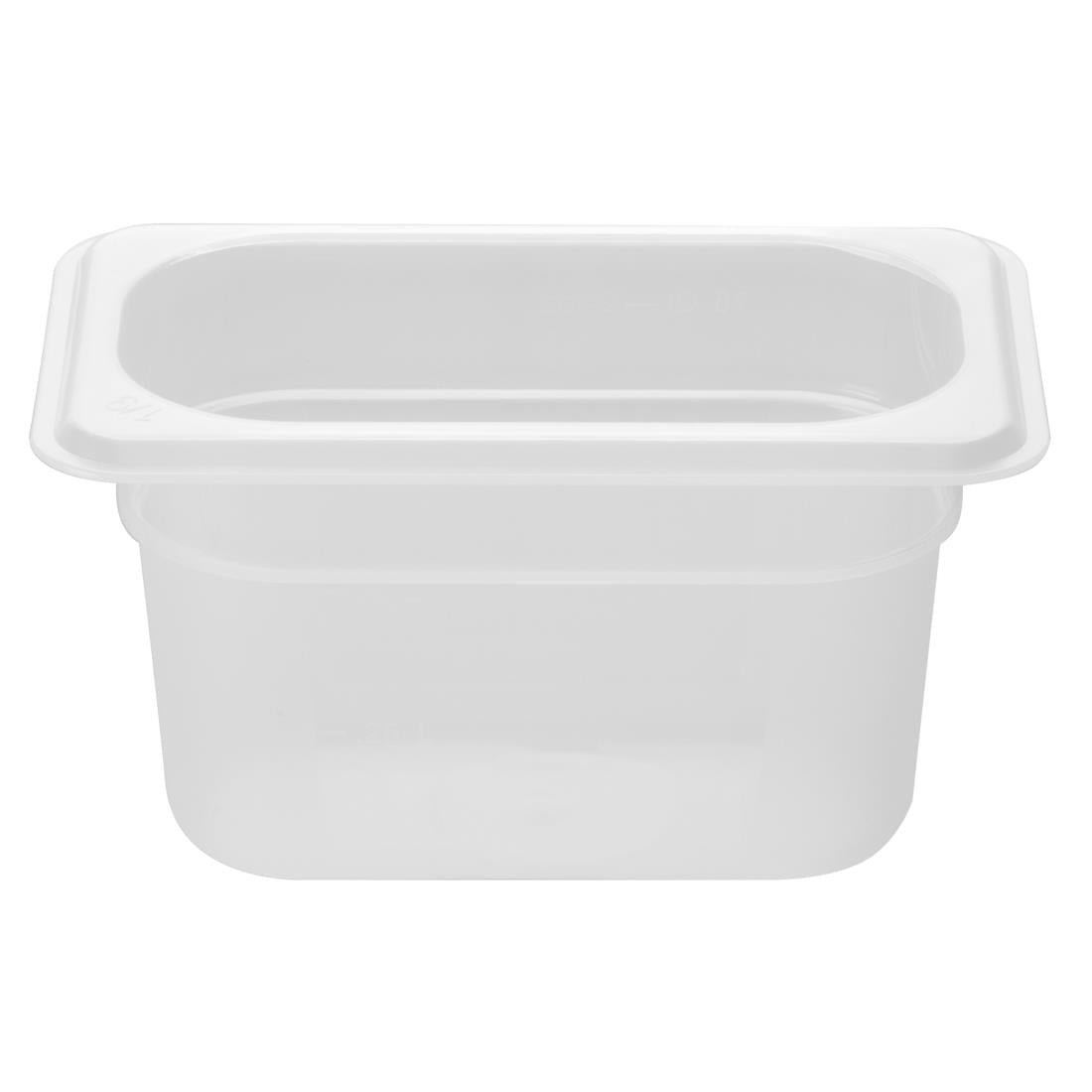 HZ346 Nisbets Essentials Polypropylene GN Container 1/9 100mm (H) 0.85Ltr