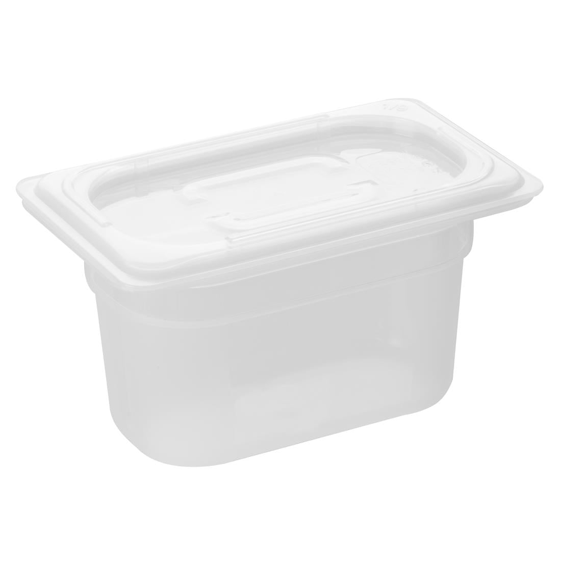 HZ346 Nisbets Essentials Polypropylene GN Container 1/9 100mm (H) 0.85Ltr