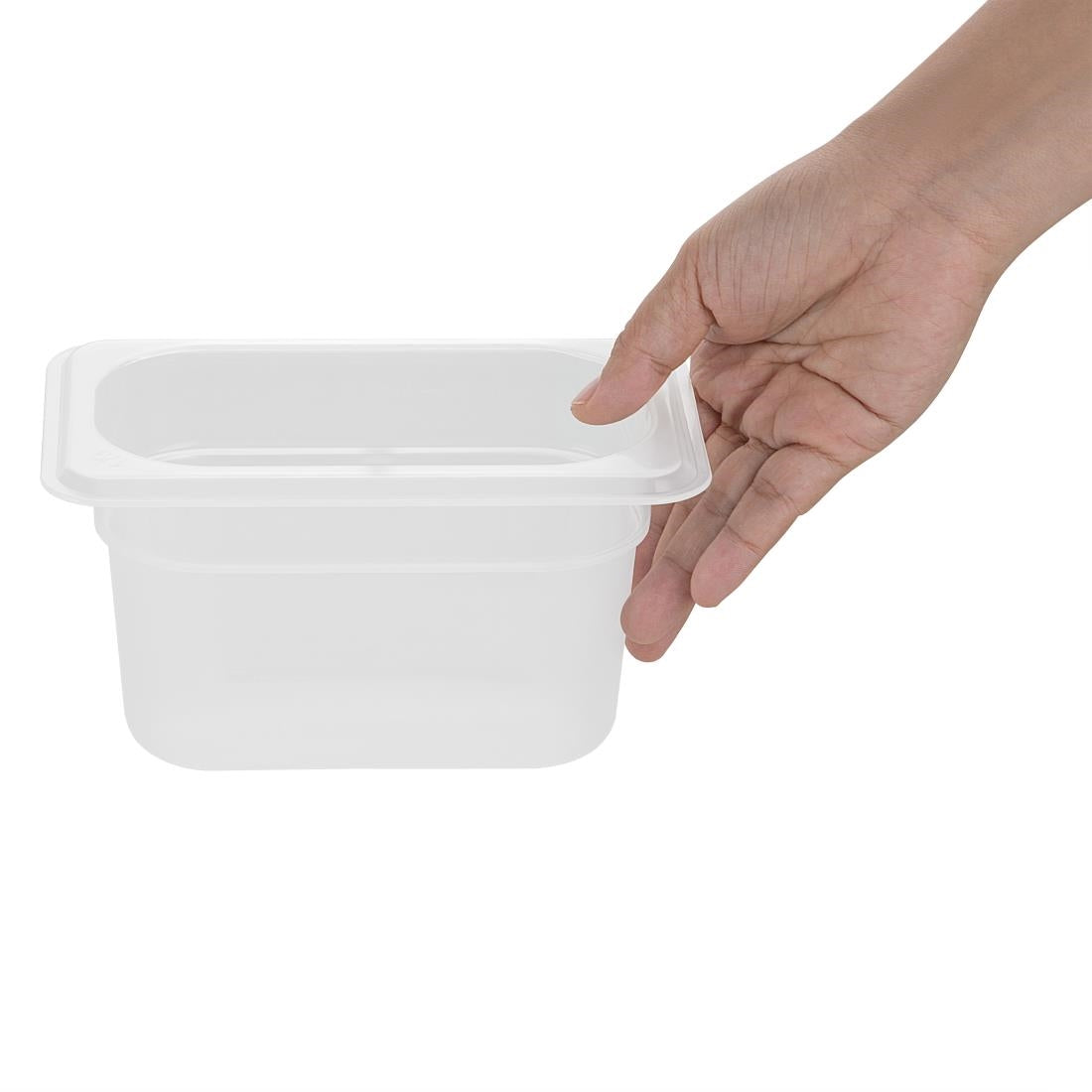 HZ346 Nisbets Essentials Polypropylene GN Container 1/9 100mm (H) 0.85Ltr