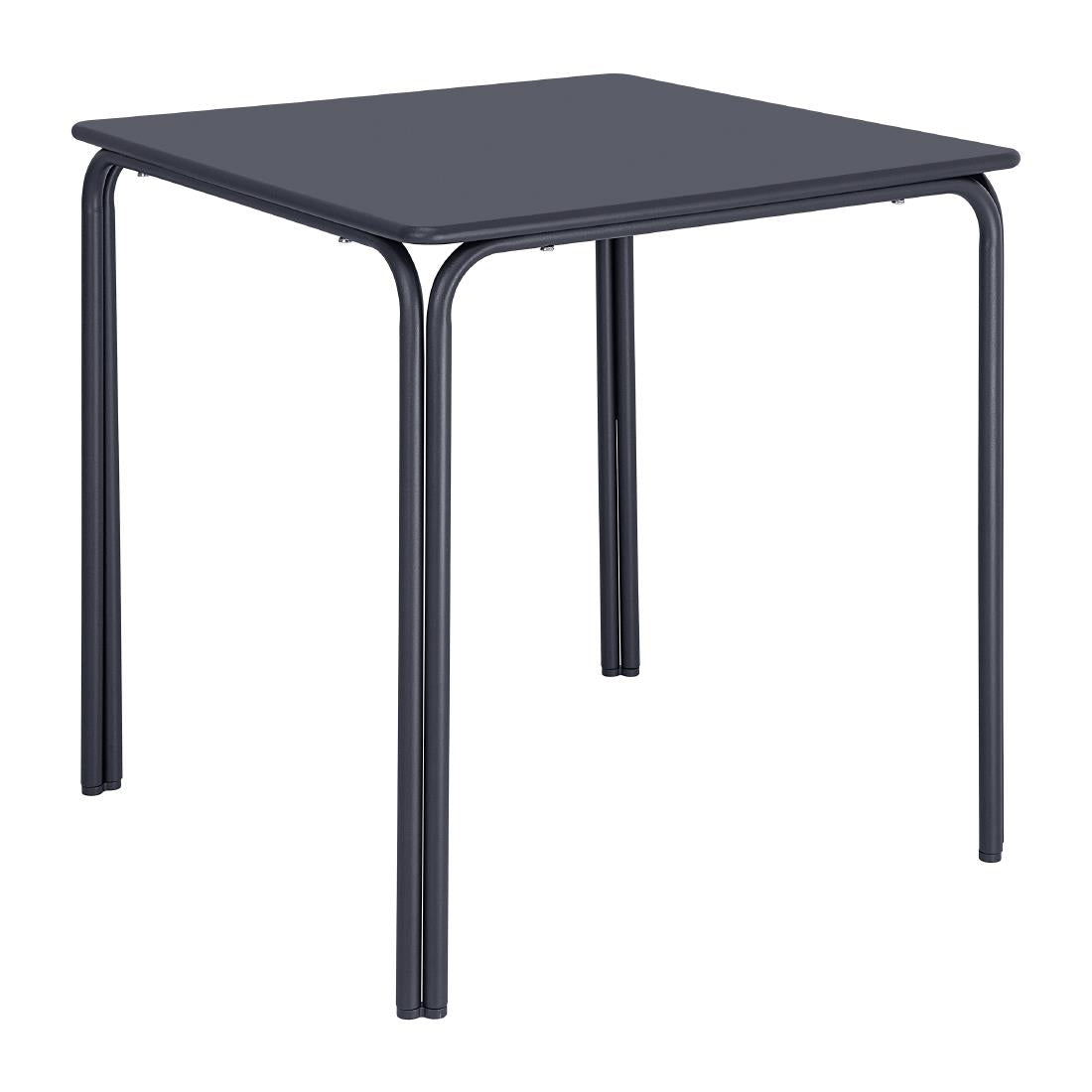 HZ355 Bolero Adeline Steel Square Table 700mm Slate Blue