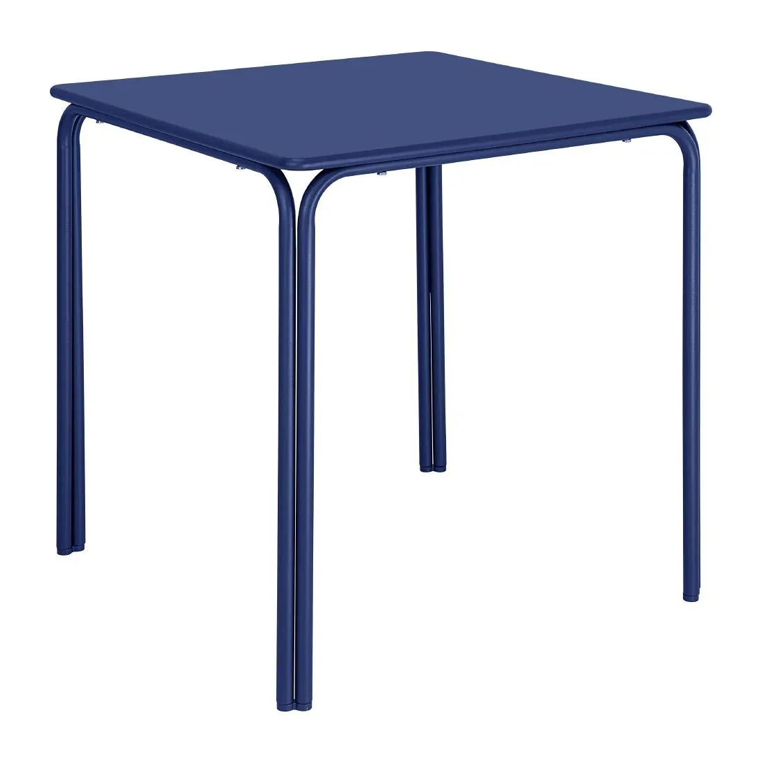 HZ356 Bolero Adeline Steel Square Table 700mm Dark Navy