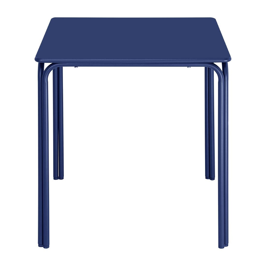 HZ356 Bolero Adeline Steel Square Table 700mm Dark Navy