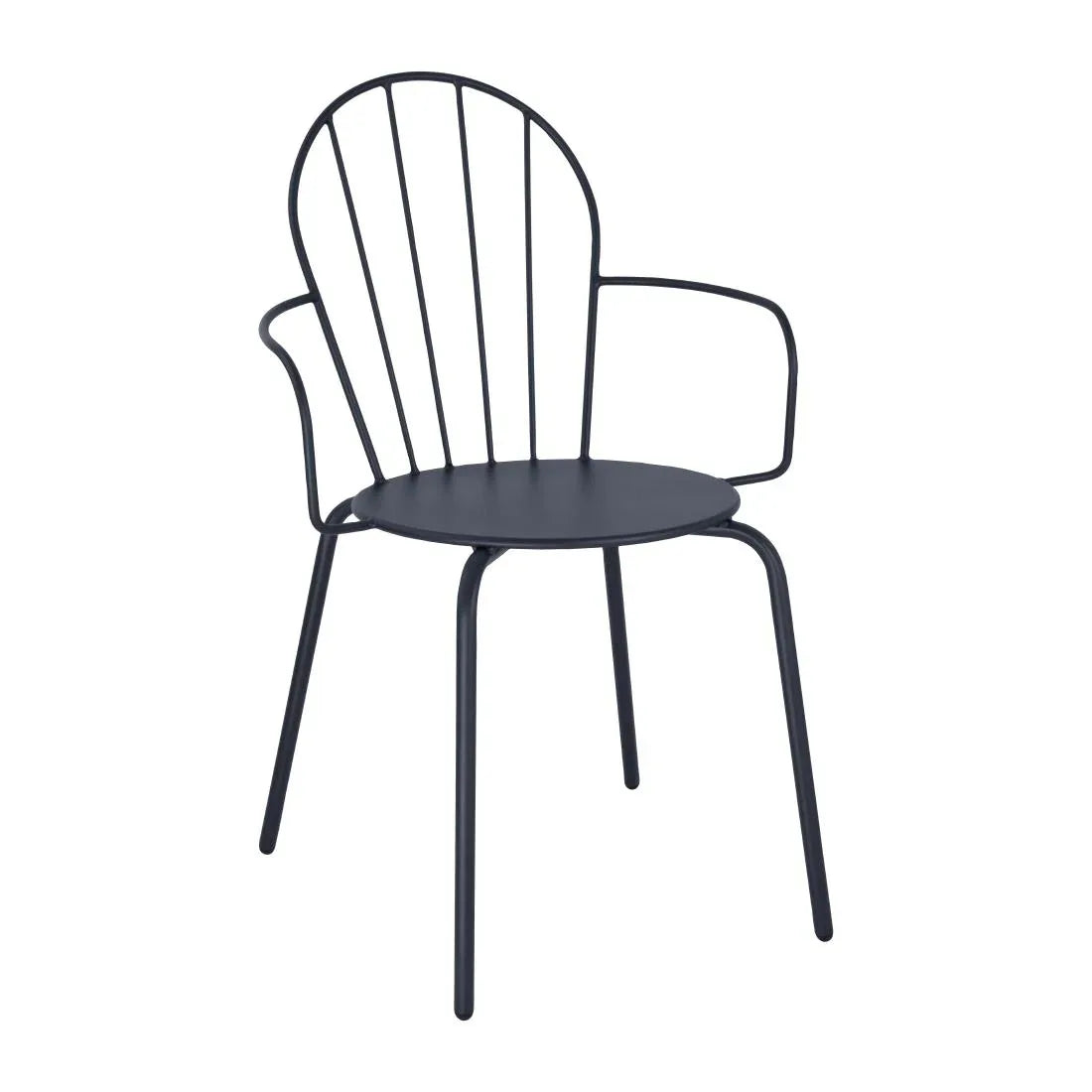 HZ358 Bolero Adeline Arm Chair Slate Blue (Set 4)
