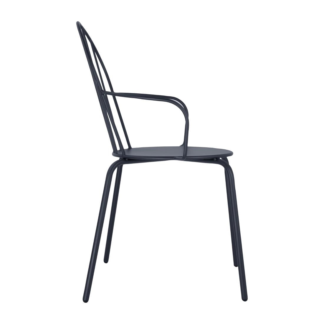 HZ358 Bolero Adeline Arm Chair Slate Blue (Set 4)