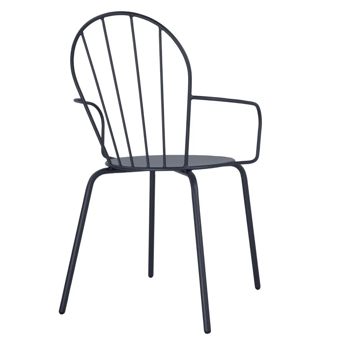 HZ358 Bolero Adeline Arm Chair Slate Blue (Set 4)