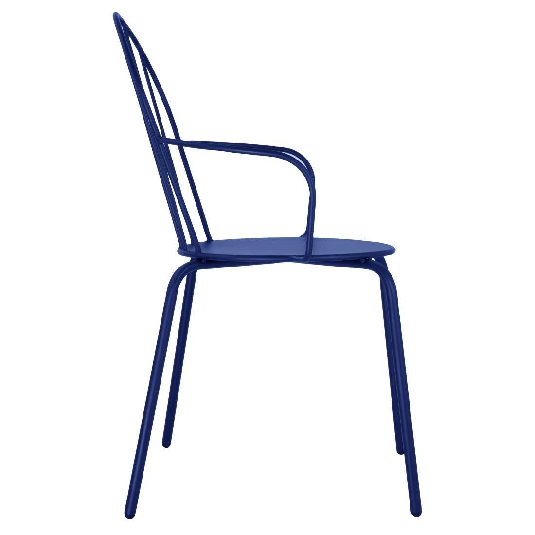 HZ359 Bolero Adeline Arm Chair Dark Navy (Set 4)