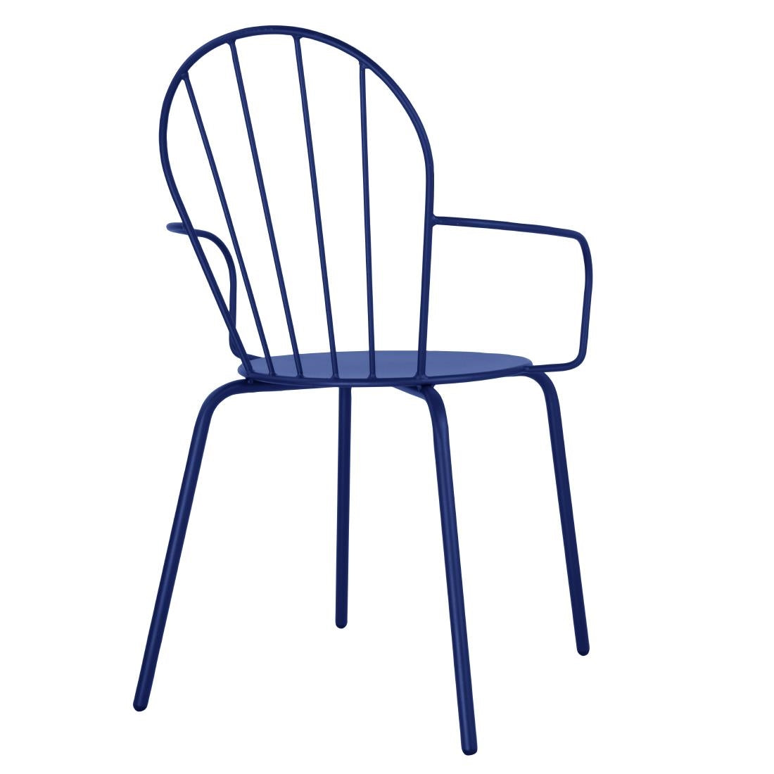 HZ359 Bolero Adeline Arm Chair Dark Navy (Set 4)