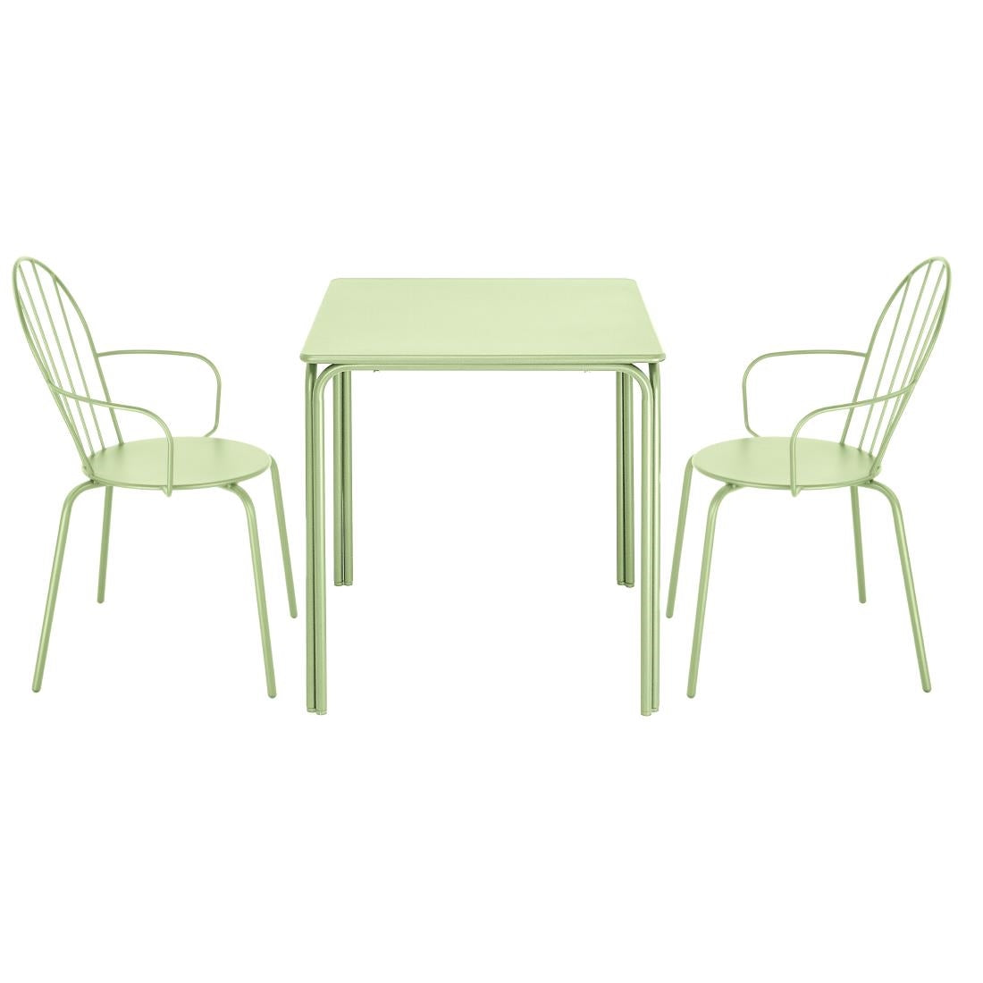 HZ360 Bolero Adeline Arm Chair Light Green (Set 4)