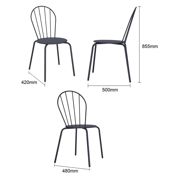 HZ361 Bolero Adeline Side Chairs Slate Blue (4 Pack)