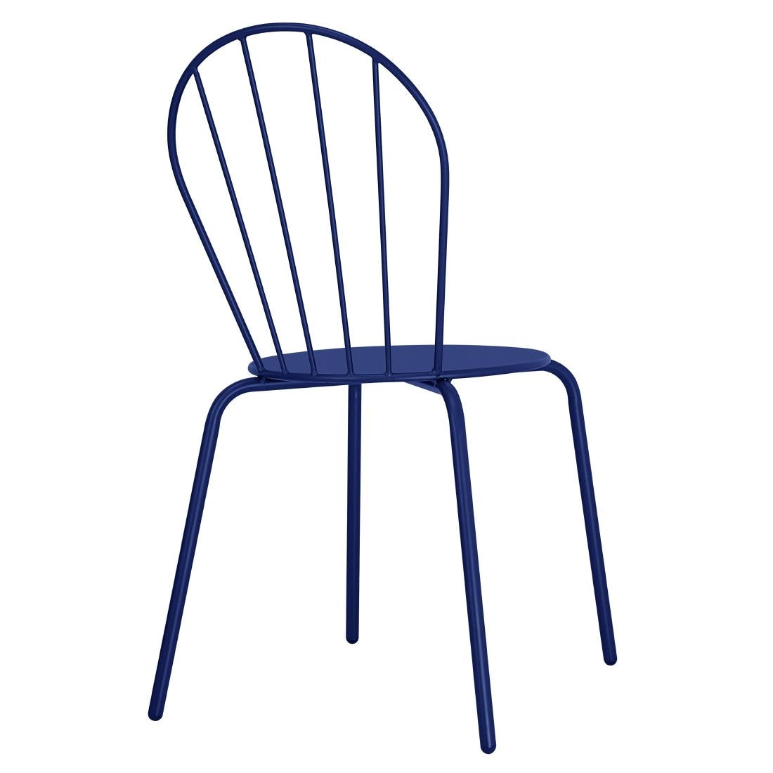 HZ362 Bolero Adeline Side Chair Dark Navy ((Set 4)