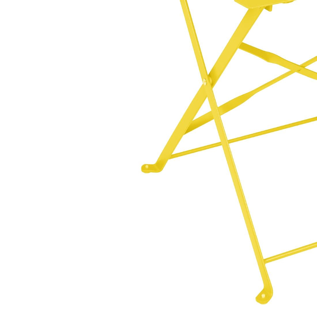 HZ365 Bolero Perth Mellow Yellow Pavement Style Steel Folding Chairs (2 Pack)