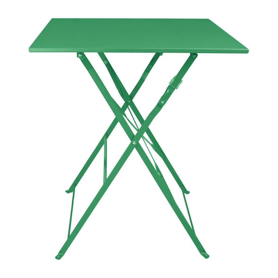 HZ366 Bolero Perth Forest Green Pavement Style Square Table 600mm