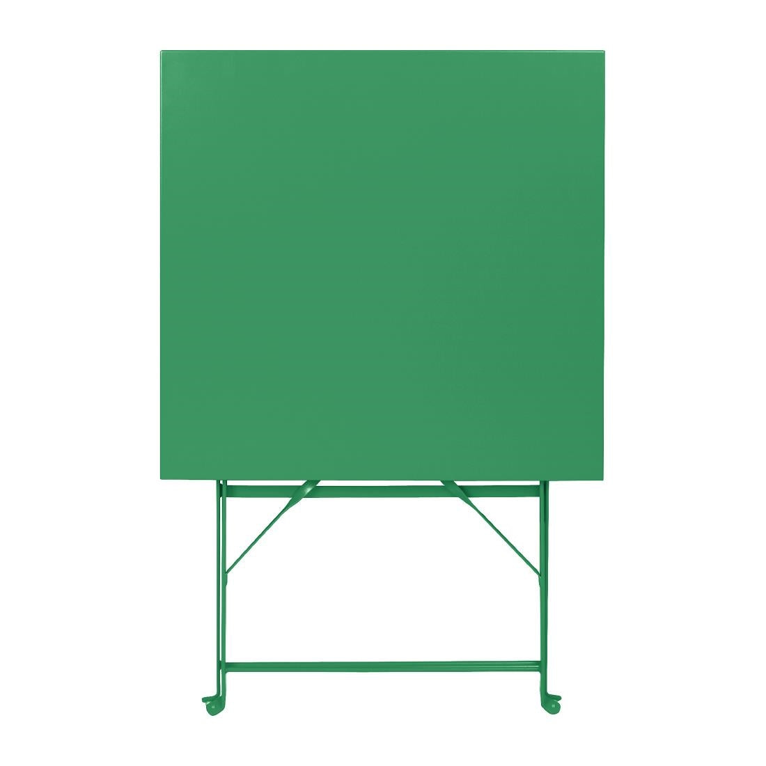 HZ366 Bolero Perth Forest Green Pavement Style Square Table 600mm