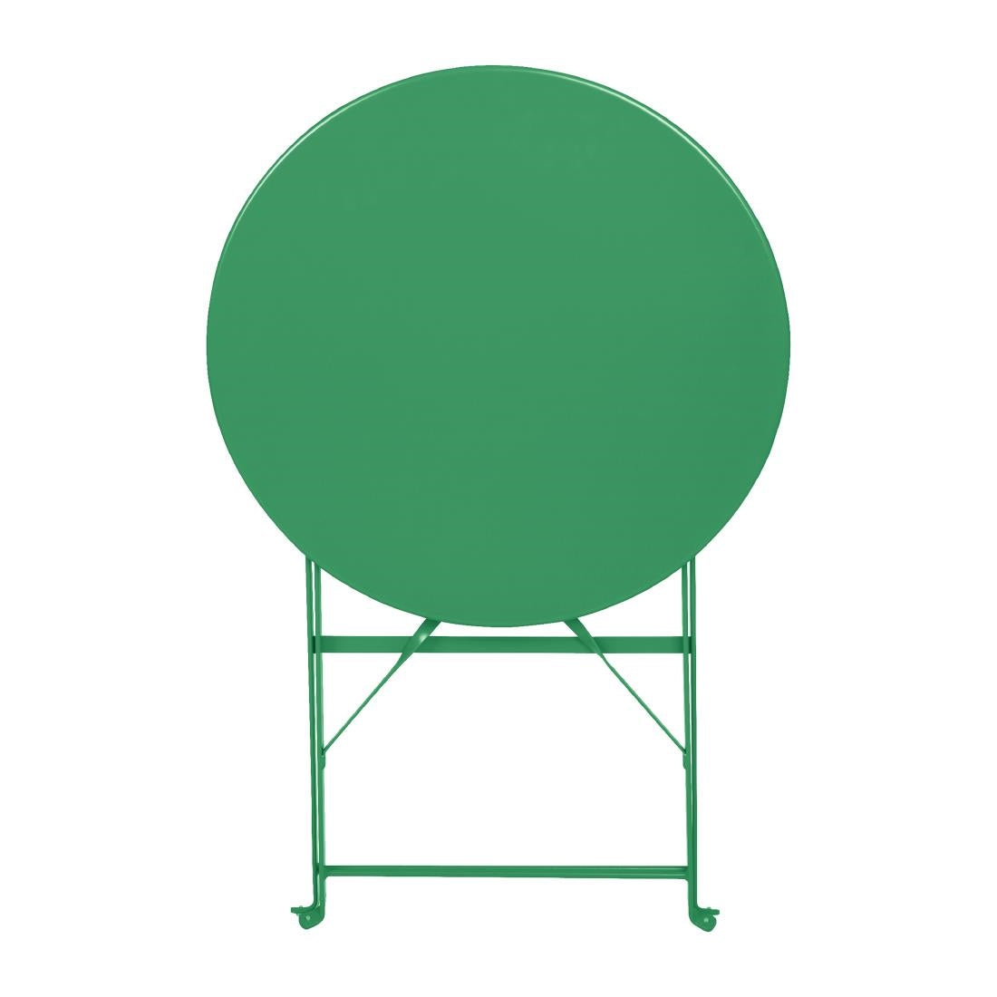 HZ367 Bolero Perth Forest Green Pavement Style Round Table 600mm