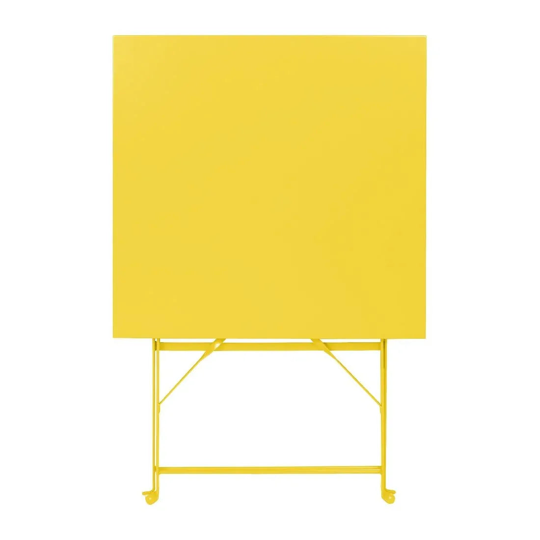 HZ368 Bolero Perth Mellow Yellow Pavement Style Square Table 600mm