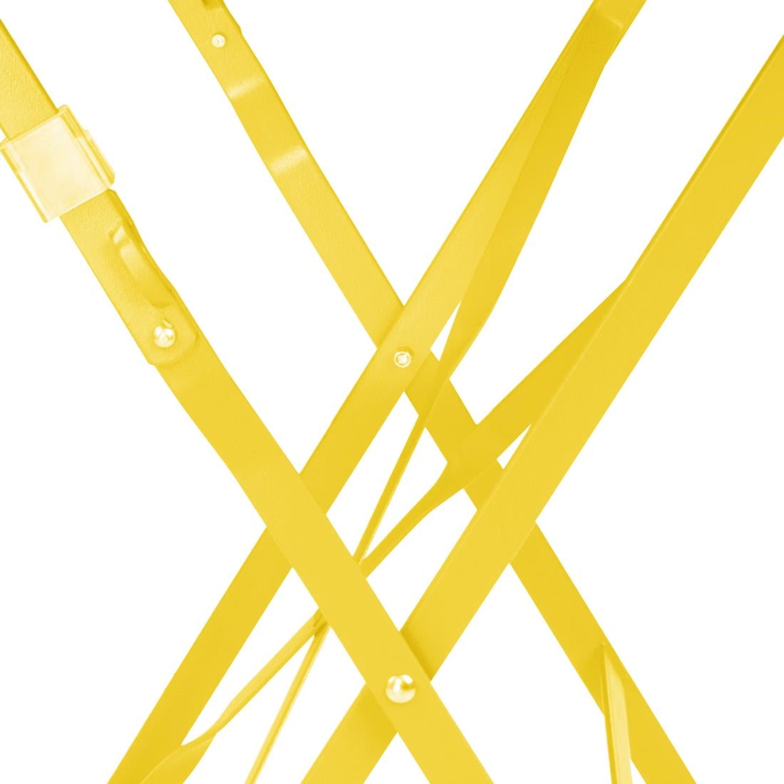 HZ368 Bolero Perth Mellow Yellow Pavement Style Square Table 600mm