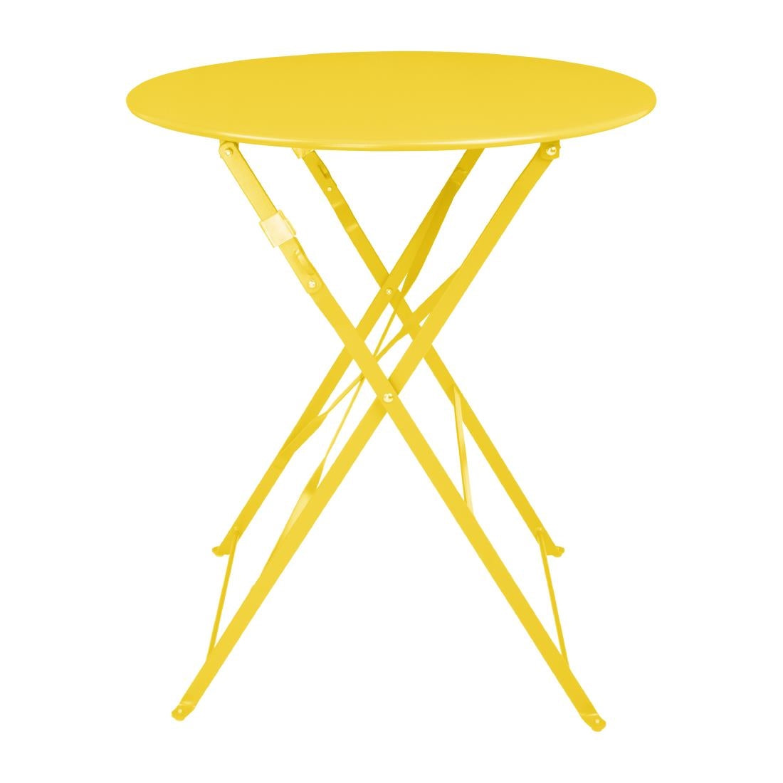 HZ369 Bolero Perth Mellow Yellow Pavement Style Round Table 600mm