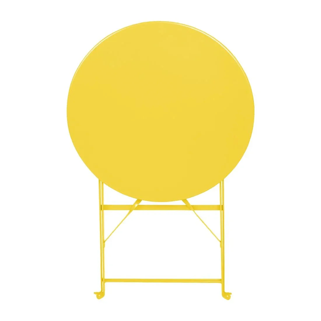 HZ369 Bolero Perth Mellow Yellow Pavement Style Round Table 600mm