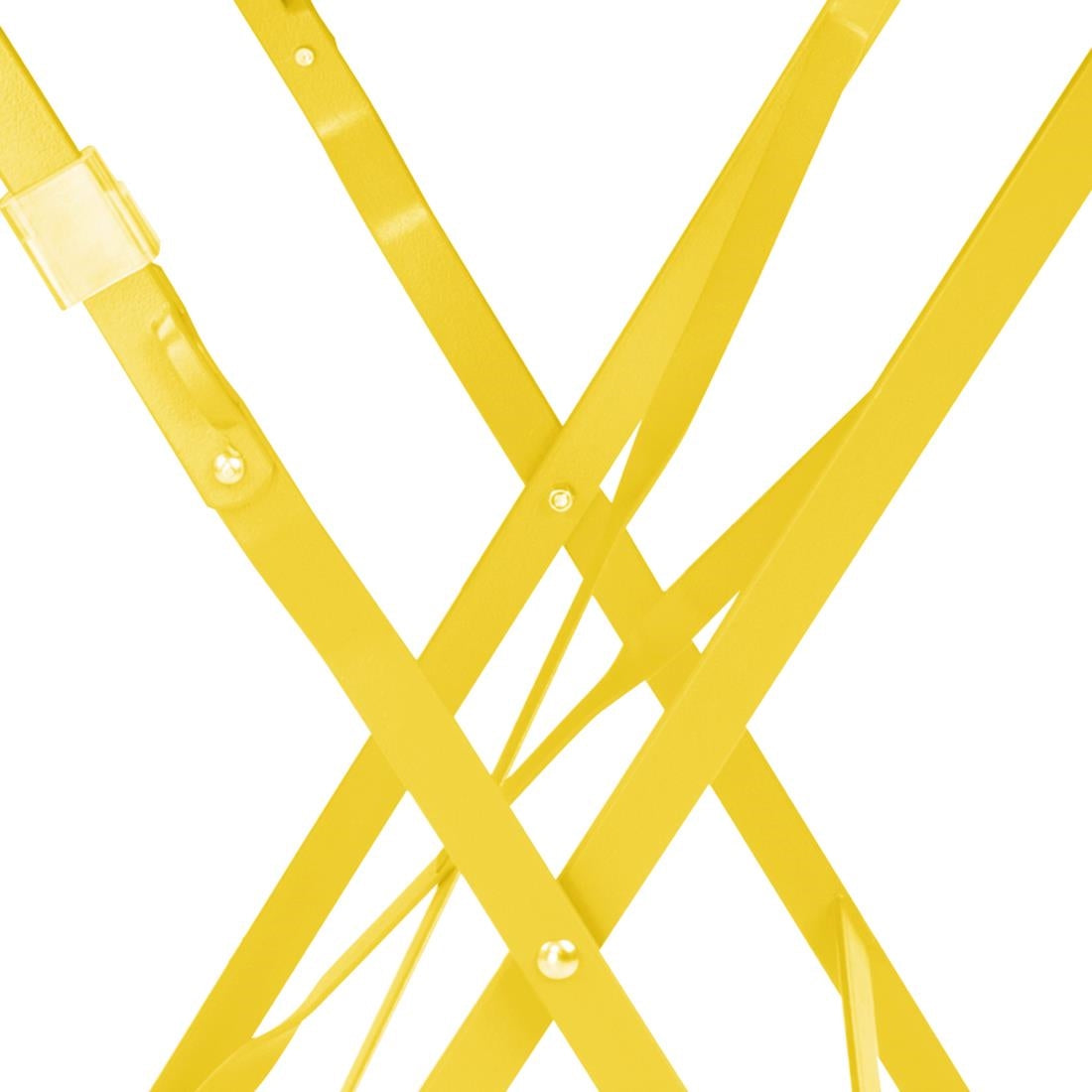 HZ369 Bolero Perth Mellow Yellow Pavement Style Round Table 600mm