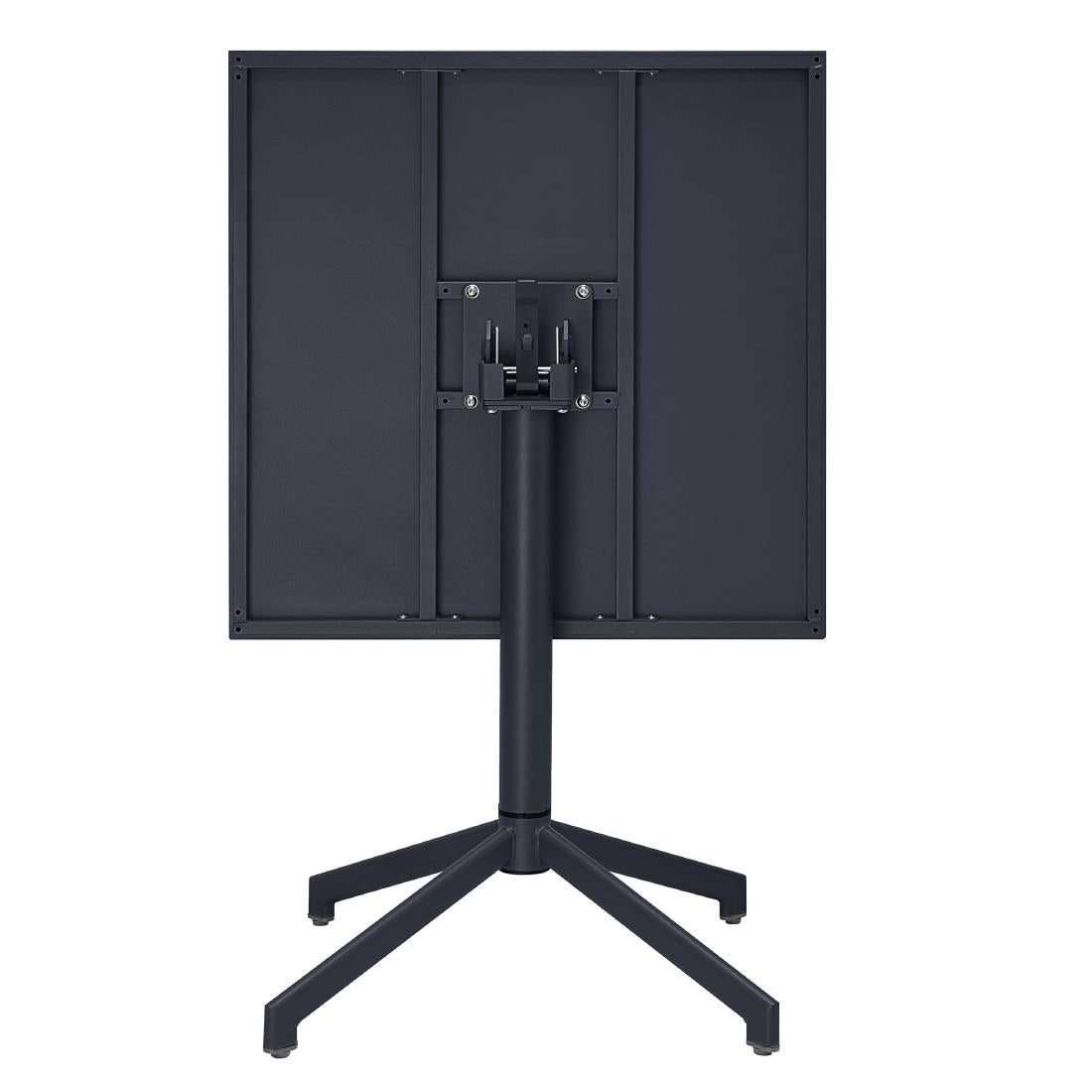 HZ375 Bolero Porto Folding Rectangular Table Slate Blue - 700x750mm