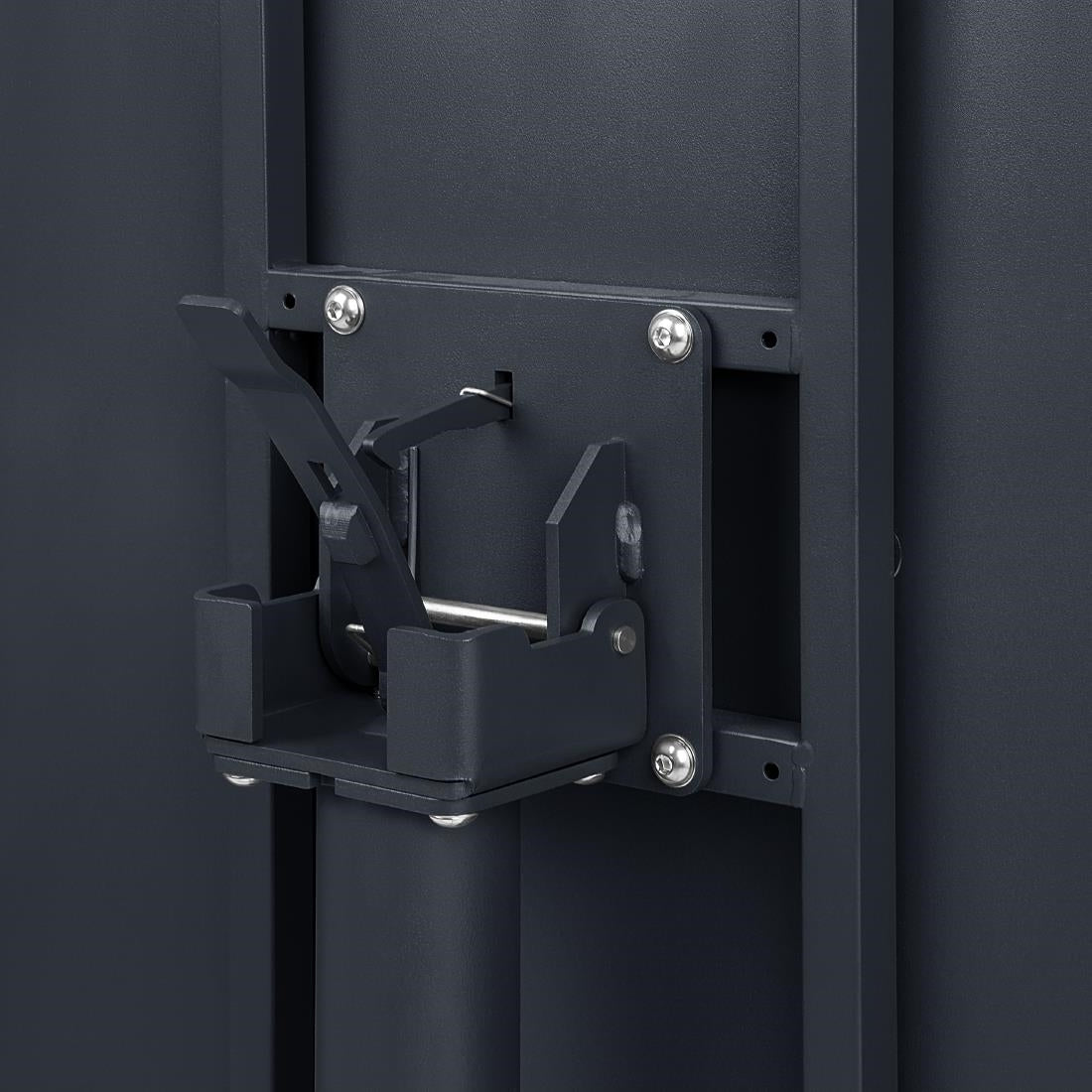 HZ375 Bolero Porto Folding Rectangular Table Slate Blue - 700x750mm