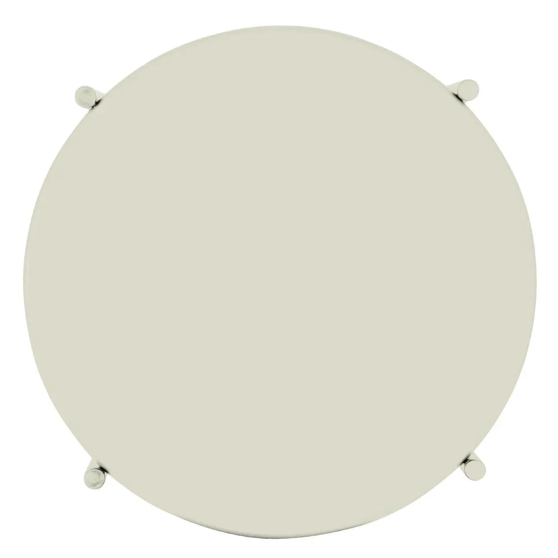 HZ377 Bolero Perth Round Low Coffee Table Light Grey - 450mm