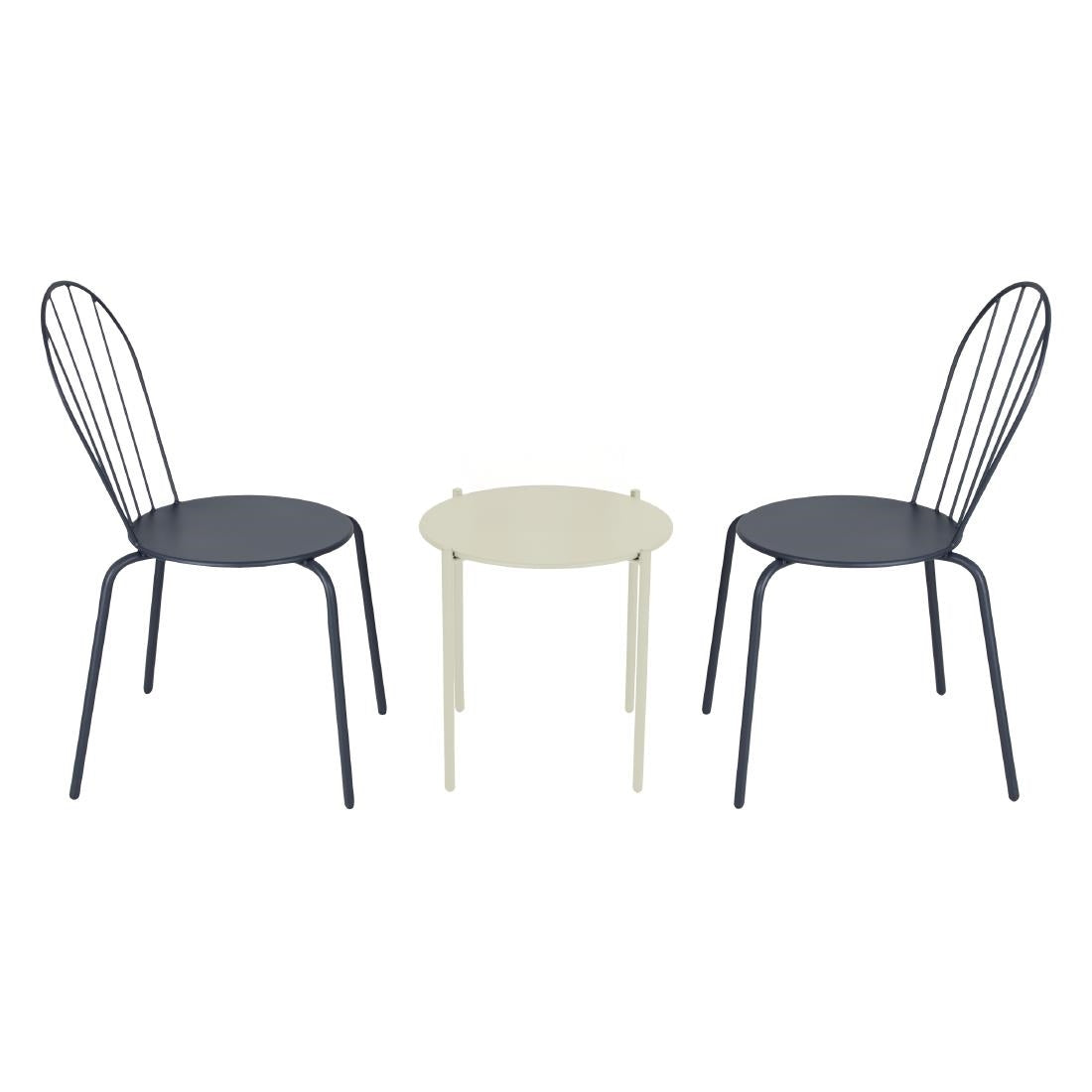 HZ377 Bolero Perth Round Low Coffee Table Light Grey - 450mm