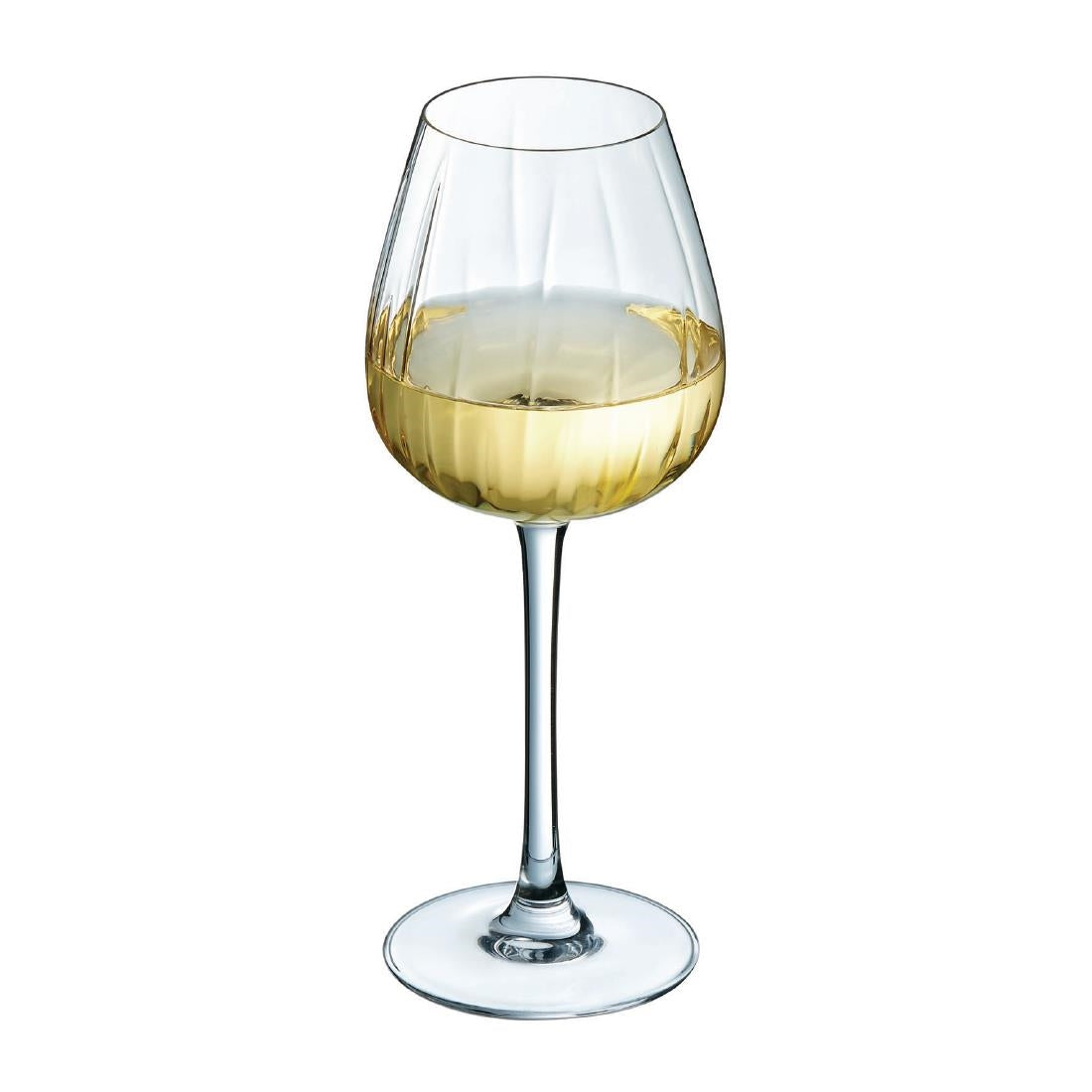 HZ401 Cristal d'Arques Swirly Wine Glasses 350ml (Pack of 8)