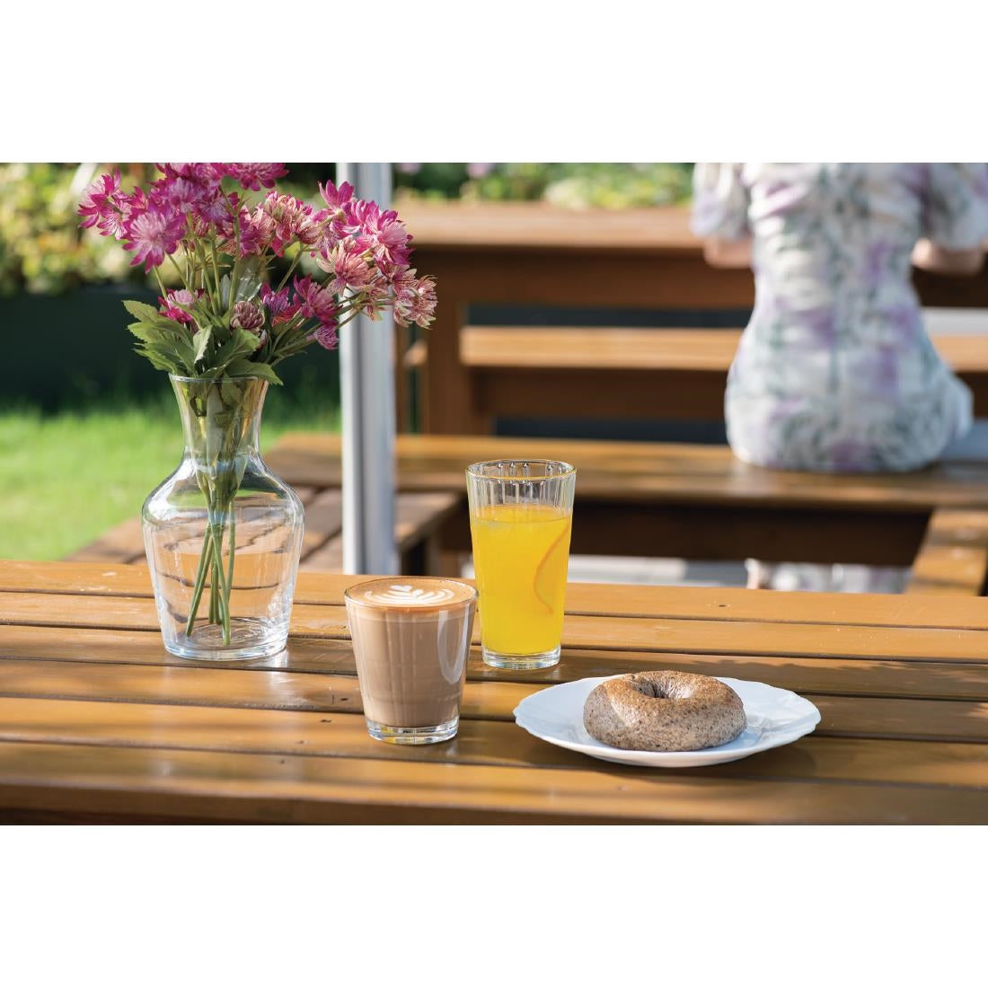 HZ417 Arcoroc Stack Up Cross Tumblers 210ml (Pack of 24)