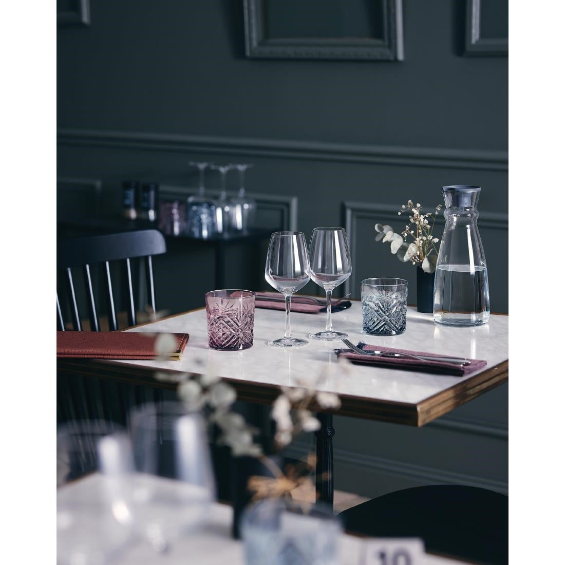 HZ418 Luminarc Broadway Colour Tumblers Blue 300ml